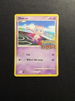 Mew Pokemon Rumble 10/16 MP Condition 2009 Pokemon TCG - Image 1