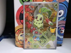 Chikorita 046 Mega Evolution First Partner Series 2 Promo Holo Pokemon RARE - Image 1