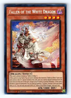 Fallen of the White Dragon BPRO-EN024 Burst Protocol Yu-Gi-Oh 1st Edition NM - Image 1