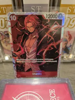 One Piece TCG Emperors In The New World - Shanks OP09-004 SR NM - Image 1