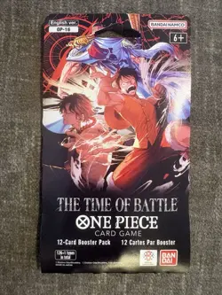 One Piece TCG OP-16 The Time Of Battle Sleeved Booster Pack New Sealed - Image 1