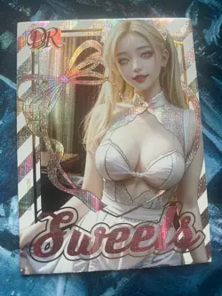 Anime Waifu Card - Holo Collectible CCG - Super Rare Girl Card - Image 1