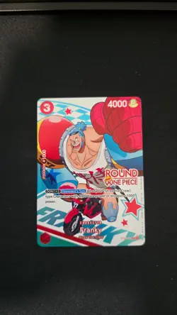 Round 1 One Piece Franky Promo English TCG Card ST21-011 Free Ship - Image 1