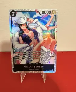 Bandai One Piece Card Game Ms. All Sunday OP14-084 SR The Best Full Art Holo Eng - Image 1