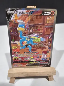 Pokemon TCG Machamp V Sword & Shield Astral Radiance Full Art Card 172/189 NM - Image 1