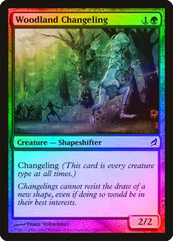 Woodland Changeling FOIL Lorwyn PLD Green Common MAGIC MTG CARD ABUGames - Image 1