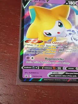 Jirachi V SWSH299 Jumbo Oversized Black Star Promo Pokemon TCG Card NM - Image 5