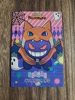 Gengar Charizard Poncho - Cracked Ice Holo-Halloween Card Database 2025- Pokemon - Image 1