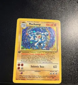 Machamp Holo Rare 1st Edition 8/102 Base Set Vintage 1999 Pokemon TCG Card - Image 1