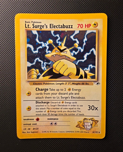 Pokemon TCG 4-Card Lot: Lt. Surge's Electabuzz, Entei, Mewtwo, Team Rocket - Image 1