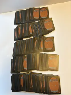 500 Magic The Gathering Ice Age Basic Lands MTG Vintage Lot 100 Each Type LP-NM - Image 3