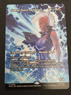 MtG MSH -Storm, Force of Nature -M0094 -Borderless NonFoil NM! 👀 - Image 1