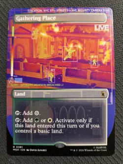 MtG MSH -Gathering Place -R0381 -Borderless NonFoil NM! 👀 - Image 1