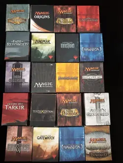 MTG Empty Fat Pack Box Lot of 23 Vintage Classic Block Era Storage New Phyrexia - Image 1