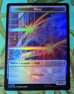 x1 NM FOIL - Wall Moloid Token (0001 0013) MTG Marvel Super Heroes Foil - Image 1
