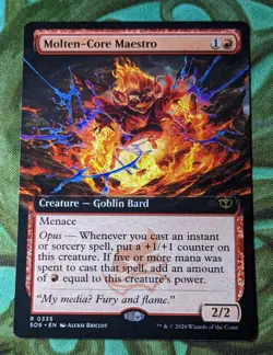 x1 NM - Molten-Core Maestro (Borderless) (0335) Secrets of Strixhaven - Image 1