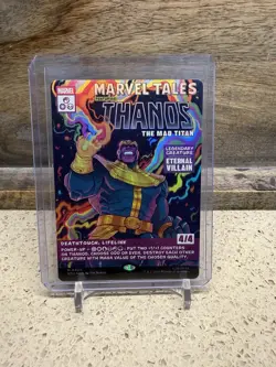 MTG - Thanos The Mad Titan - Borderless - Foil - 0400 - Marvel Super Heroes - Image 1