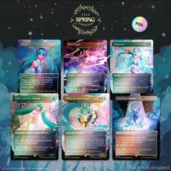 MTG Hatsune Miku x Secret Lair Bundle All 4 Drops - English Rainbow Foil🌈✨ - Image 5