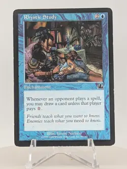 Rhystic Study Prophecy Regular Heavily Played - see pictures - Image 1