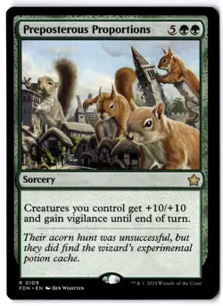 Preposterous Proportions NM* Foundations ENGLISH 0109 mtg -UnltdCards - Image 1