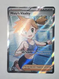 Pokemon 2026 Pitch Black Misty's Vitality SIR #111 MINT PSA 10 Contender - Image 1