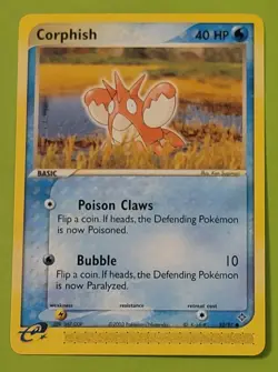 Pokemon TCG Corphish Card 52/97 EX Dragon - Image 1