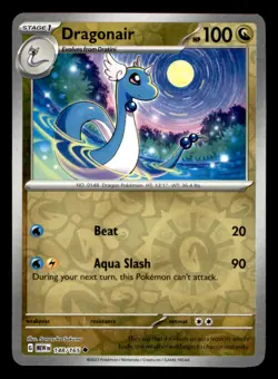 Dragonair 148/165 Uncommon 151 Pokemon Reverse Holo Near Mint - Image 1