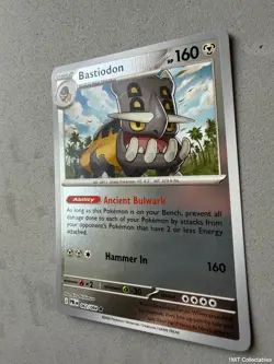 Pokemon TCG * Bastiodon 062/084 Rare Reverse Holo * ME Pitch Black NM - Image 2
