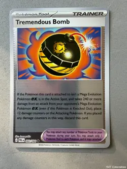 Pokemon TCG * Tremendous Bomb 082/084 Uncommon Reverse Holo * ME Pitch Black NM - Image 1
