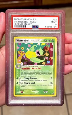 PSA 9 Victreebel 13/92 EX Legend Maker Pokemon Card Holo MINT - Image 1