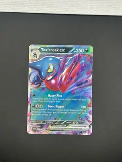 131/198 Toxicroak ex Scarlet & Violet Base Set Holo Pokemon TCG Double Rare - Image 1