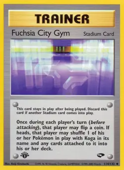 Fuchsia City Gym 114/132 Gym Challenge LP Unlimited - Image 1