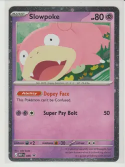 Slowpoke - Cosmos Holo Promo Pokemon Card MEP 086 - Image 1