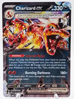 Charizard ex 054/091 Pokemon TCG Paldean Fates Double Rare Holo NM - Image 1