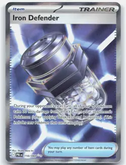 Iron Defender 110/084 Ultra Rare Pitch Black Pokemon Holo Near Mint - Image 1