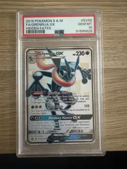 Pokemon 2019 Hidden Fates PSA 10 Lot. Greninja, Frogadier, and Froakie - Image 2