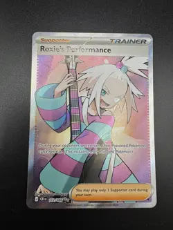 Pokemon TCG Roxie’s Performance 112/086 Full Art Trainer Chaos Rising - Image 1
