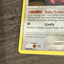Pokemon TCG Diamond & Pearl Happiny 52/123 Base Set - Image 5