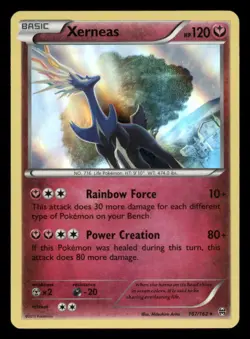 Xerneas 107/162 Holo Rare BREAKthrough Pokemon Lightly Played - Image 1