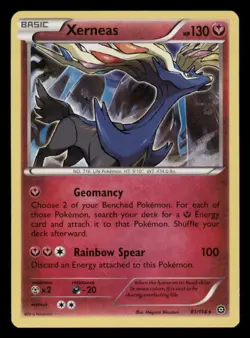 Xerneas 81/114 Holo Rare Steam Siege Pokemon Lightly Played - Image 1