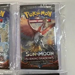 Pokemon Sun & Moon Burning Shadows Booster Pack Art Set Factory Sealed Lot Of 4 - Image 3