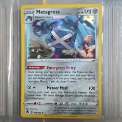 Pokemon TCG Metagross Holo Rare Silver Tempest EN 119/195 - Image 1