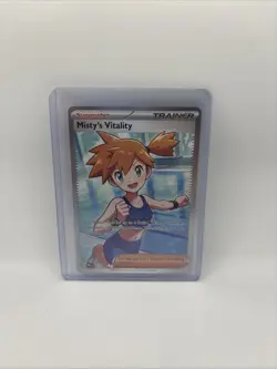 Misty's Vitality 111/084 Pokemon TCG Me05: Pitch Black Full Art Holo - Image 1