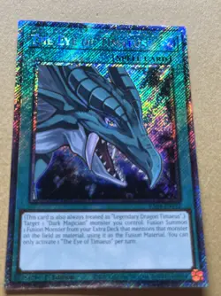 Yu-Gi-Oh the Eye of Timaeus RA04-EN192 Platinum Secret Rare 1st Edition M/NM - Image 1