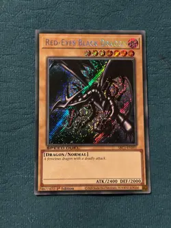 YUGIOH! Red-Eyes Black Dragon (SDJ Art) SBC1-ENF01 Secret Rare 1st Edition NM - Image 1