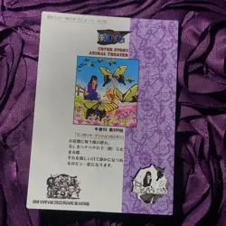 Nico Robin ONE PIECE Animal Theatre ACG Anime Goddess Waifu Holo Card Butterfly - Image 4