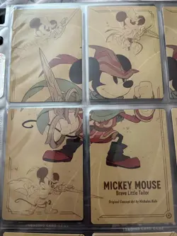 Disney Lorcana Mickey Mouse Brave Little Tailor - 4 Piece Card Puzzle - 3 Sets - Image 1
