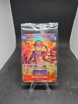 Sealed Promo One Piece CARD Treasure Booster Monkey.D.Luffy ST10-006 SR New - Image 2