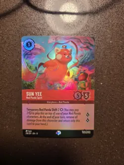 Disney Lorcana Sun Yee- Red Panda Spirit Epic Foil Attack Of The Vine 218/207 - Image 1