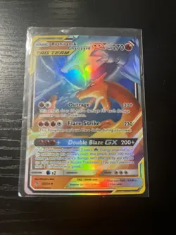 Pokemon TCG Reshiram Charizard Tag Team GX 20/214 Holo Ultra Card NM - Image 1